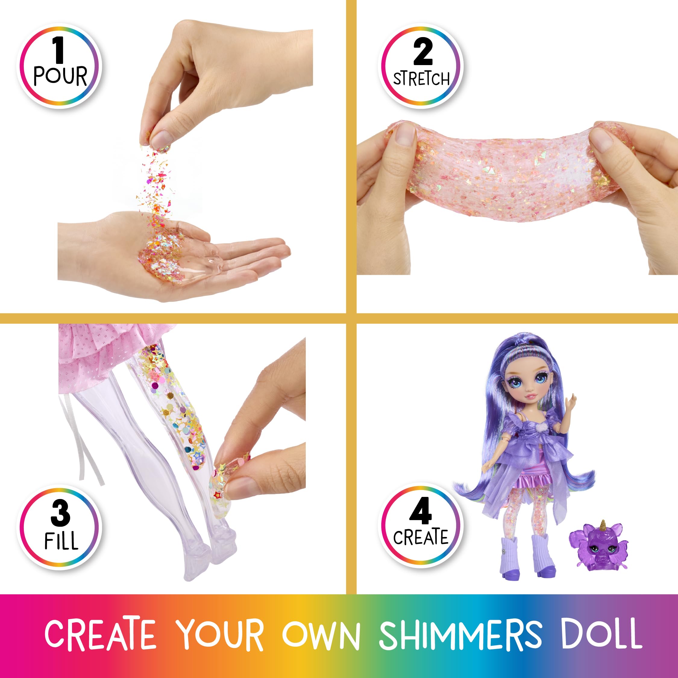 Rainbow High Rainbow Shimmers with Slime – Violet, Purple 11